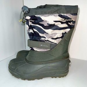 COPY - COLUMBIA GIRLS CAMO INSULATED WATERPROOF WINTER SNOW BOOTS SIZE 5